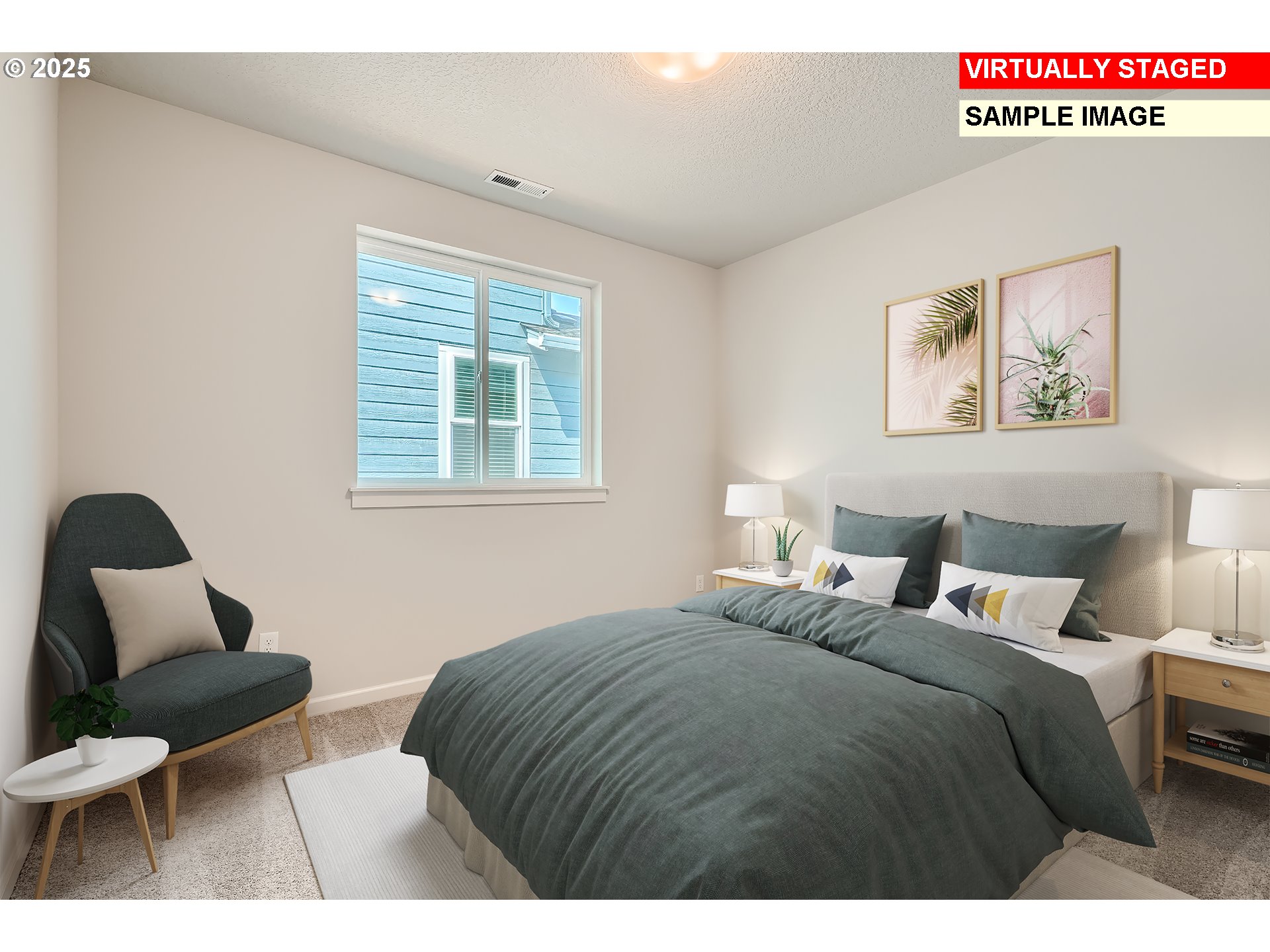 12177 Southwest Champlin Lane Beaverton, OR 97007 - Photo 20 of 22 a bedroom with a bed and a chair