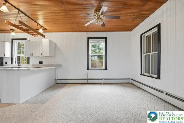 a view of an empty room