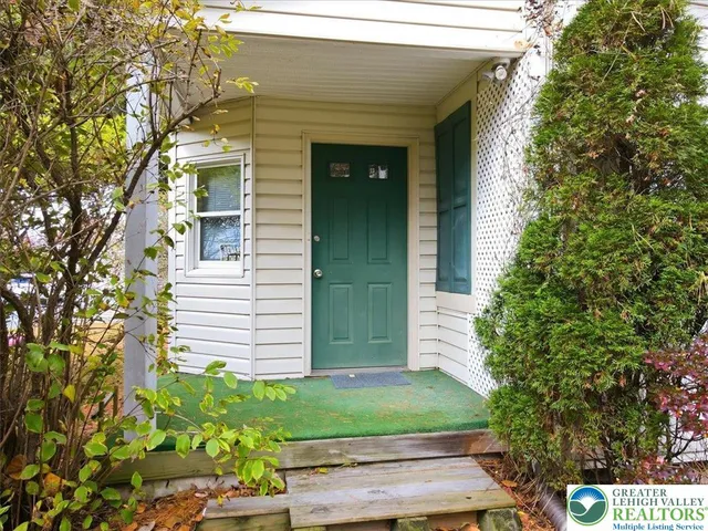 a front view of a house