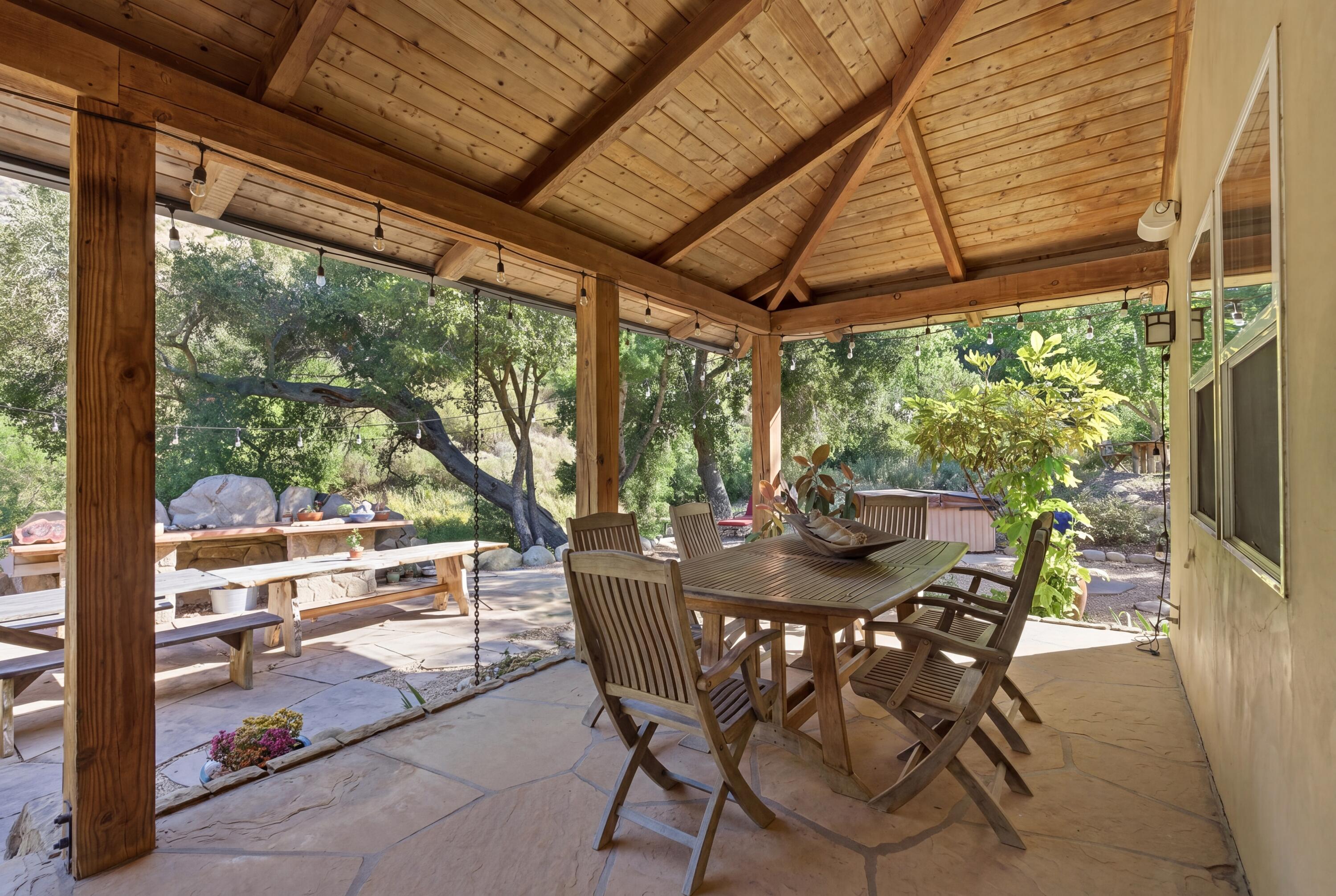 1743 San Marcos Pass Road Santa Barbara, CA 93105 - Photo 29 of 56 Back Porch - dining