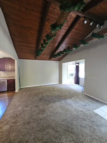 a view of a livingroom with an oven