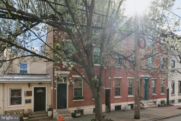 a view of a building with a snow