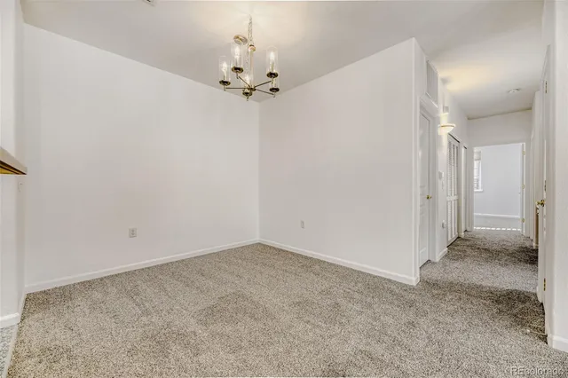 a view of an empty room