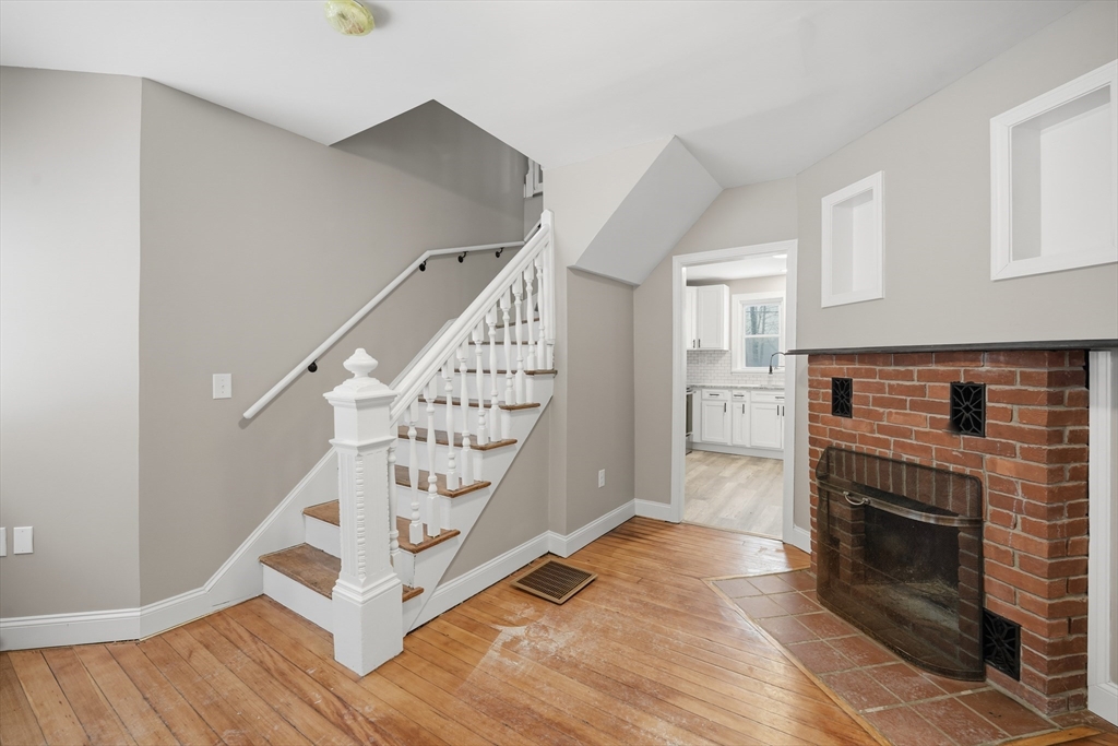 1209 Brimfield Road Warren, MA 01083 - Photo 14 of 41 a view of entryway kitchen and hall with wooden floor