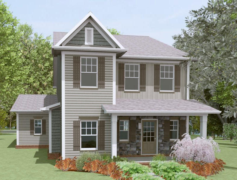104 Hackberry Street, Unit LOT39AR Oak Ridge, TN 37830 - Photo 1 of 14 The Breckyn Fron Rendering