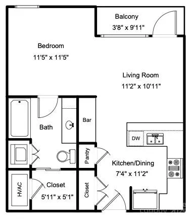 $290,000 | 230 South Tryon Street, Unit 603, Charlotte, NC 28281