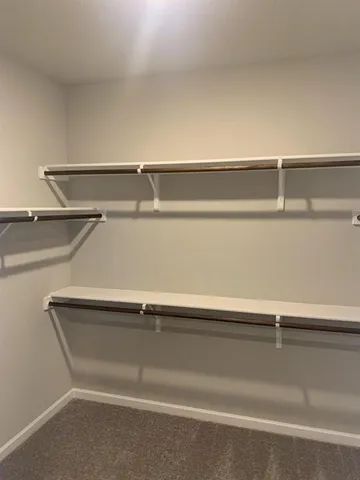 a close view of closet