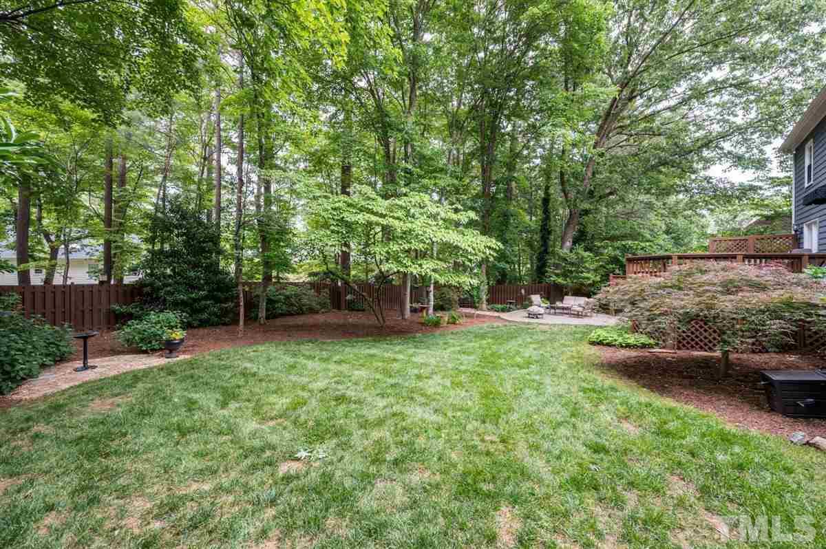 7916 Sutterton Court Raleigh, NC 27615 - Photo 22 of 25 a view of backyard with green space