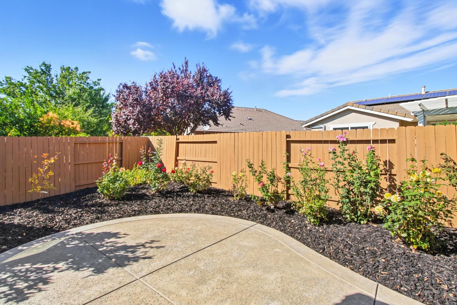 7409 Rothschild Court Elk Grove, CA 95757 - Photo 42 of 62 a front view of a house with a garden