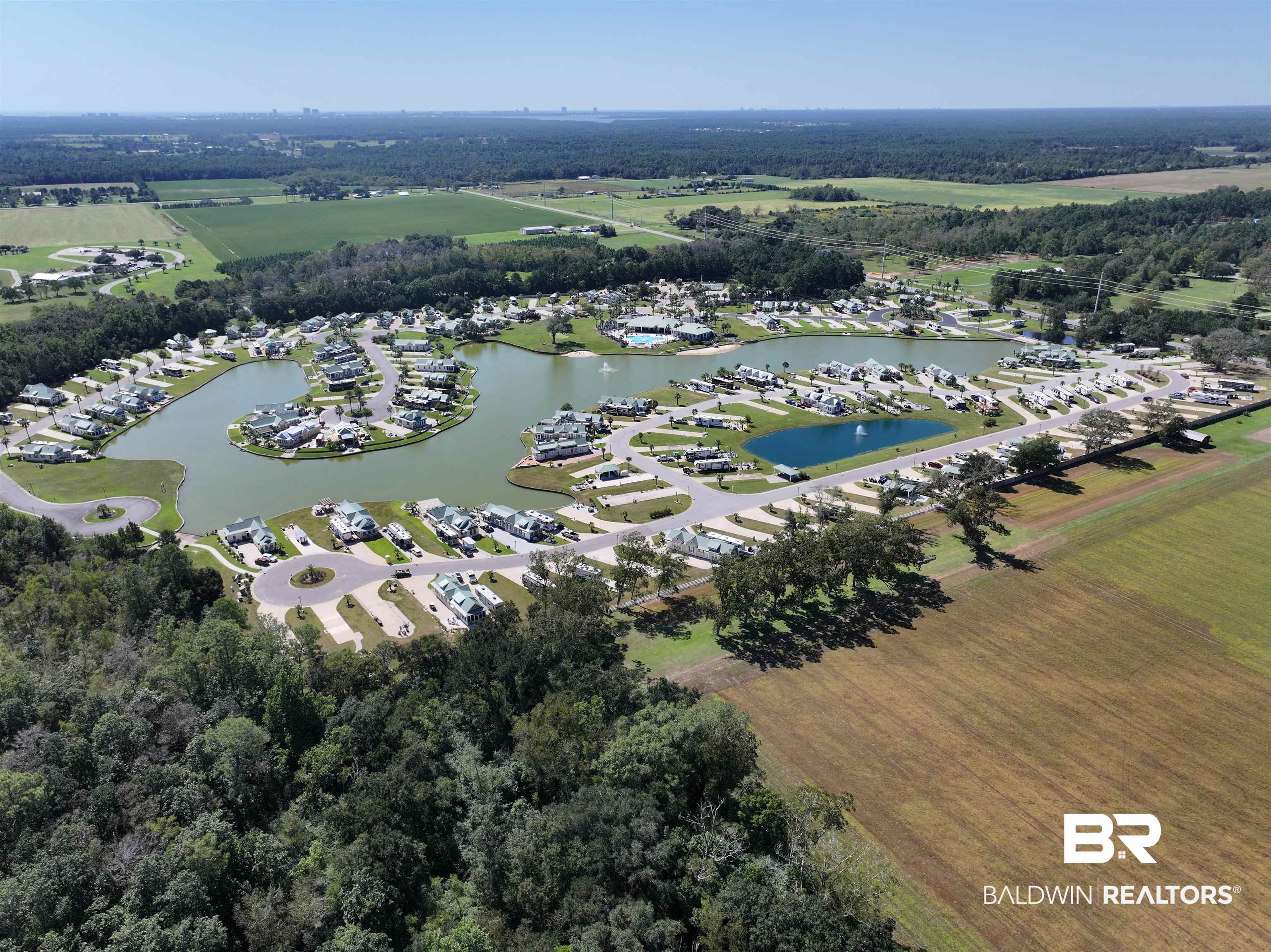 28114 Preserve Trail, Unit 190 Elberta, AL 36530 - Photo 66 of 69 Aerial overview of property's location with a nearby body of water