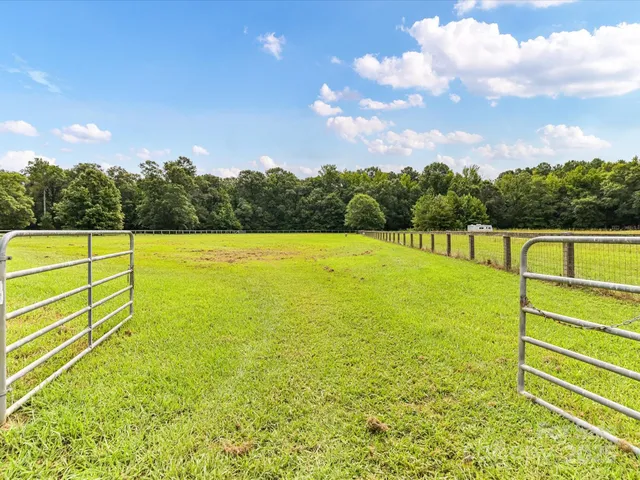 a view of an outdoor space and swimming pool