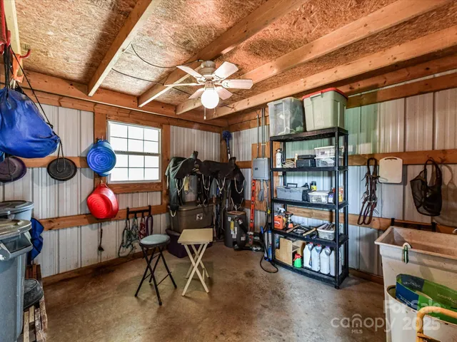 a view of storage and utility room