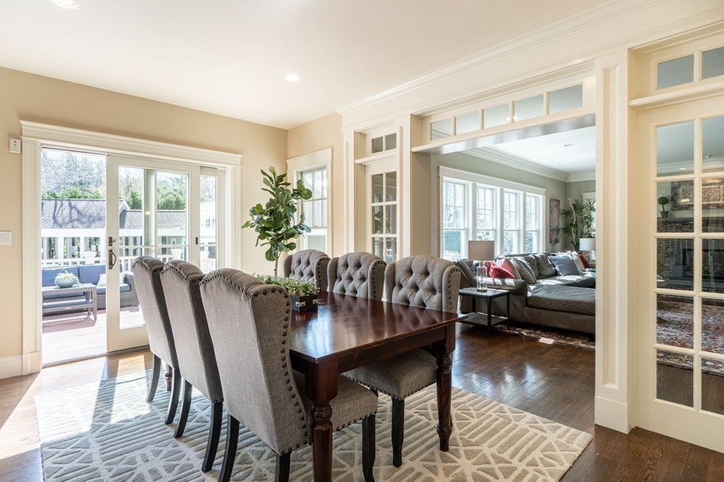 99 Country Way Needham, MA 02492 - Photo 12 of 42 a view of a dining room with furniture and wooden floor