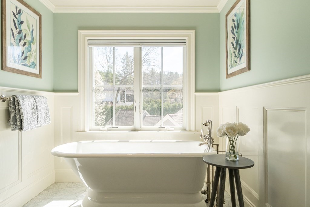 99 Country Way Needham, MA 02492 - Photo 22 of 42 a bathroom with a bathtub and a shower