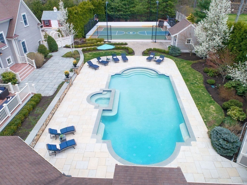 99 Country Way Needham, MA 02492 - Photo 39 of 42 an aerial view of a house with outdoor space