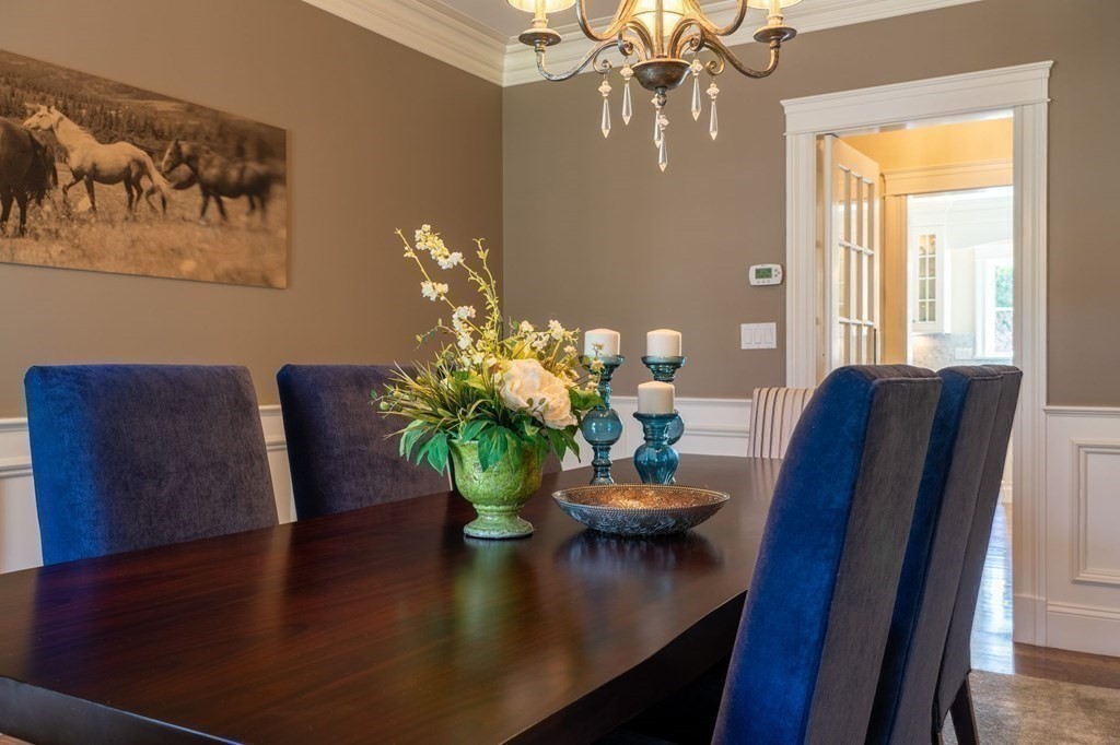 99 Country Way Needham, MA 02492 - Photo 8 of 42 a view of a dining room with furniture window and wooden floor