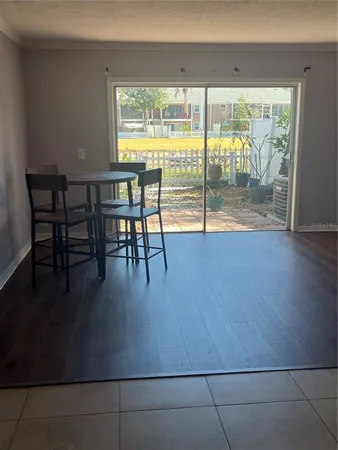 a view of dining room with furniture