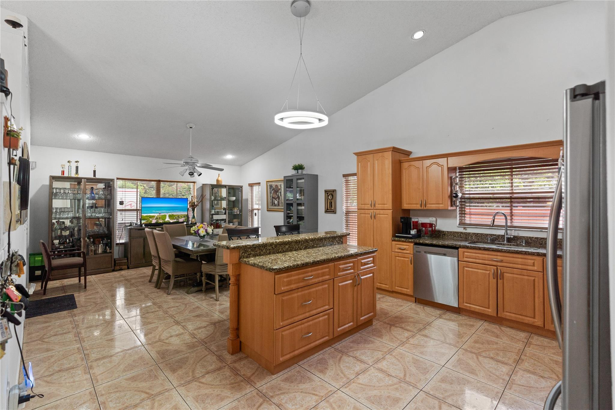 7440 Southwest 93rd Avenue Miami, FL 33173 - Photo 21 of 50 a kitchen with stainless steel appliances granite countertop lots of counter top space