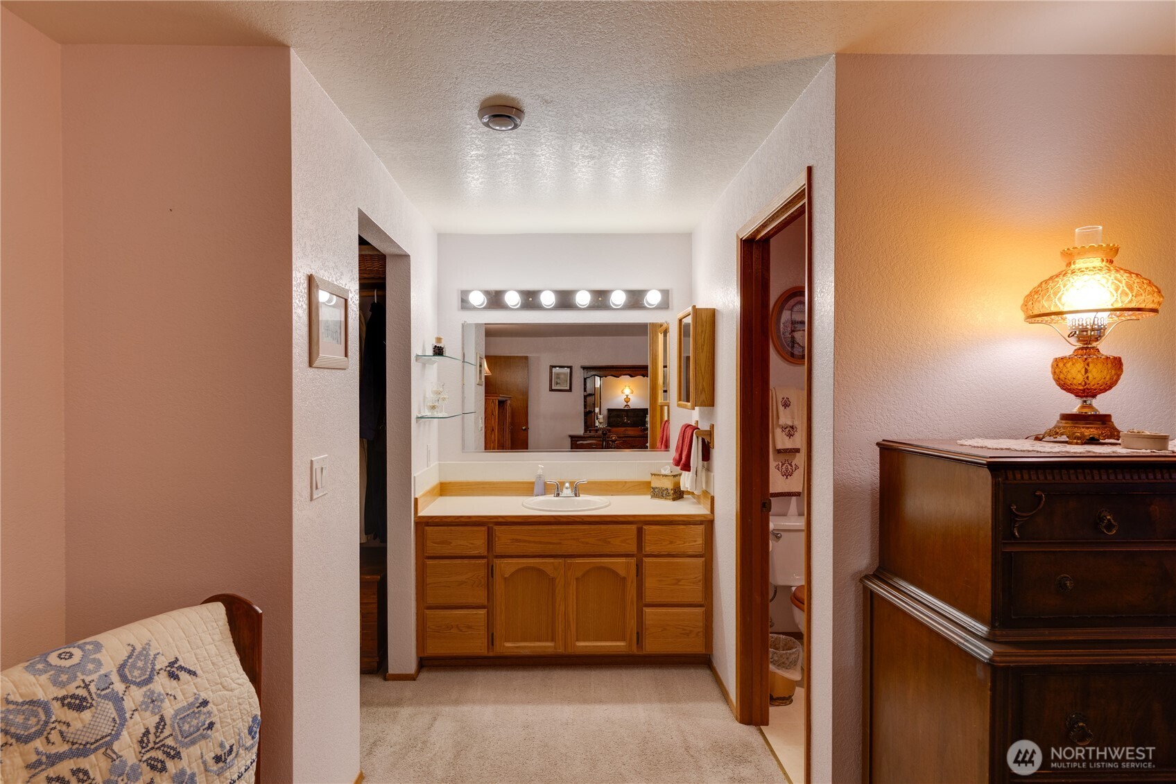 399 Tilingit Place La Conner, WA 98257 - Photo 19 of 39 a room with a bed and a view of bathroom