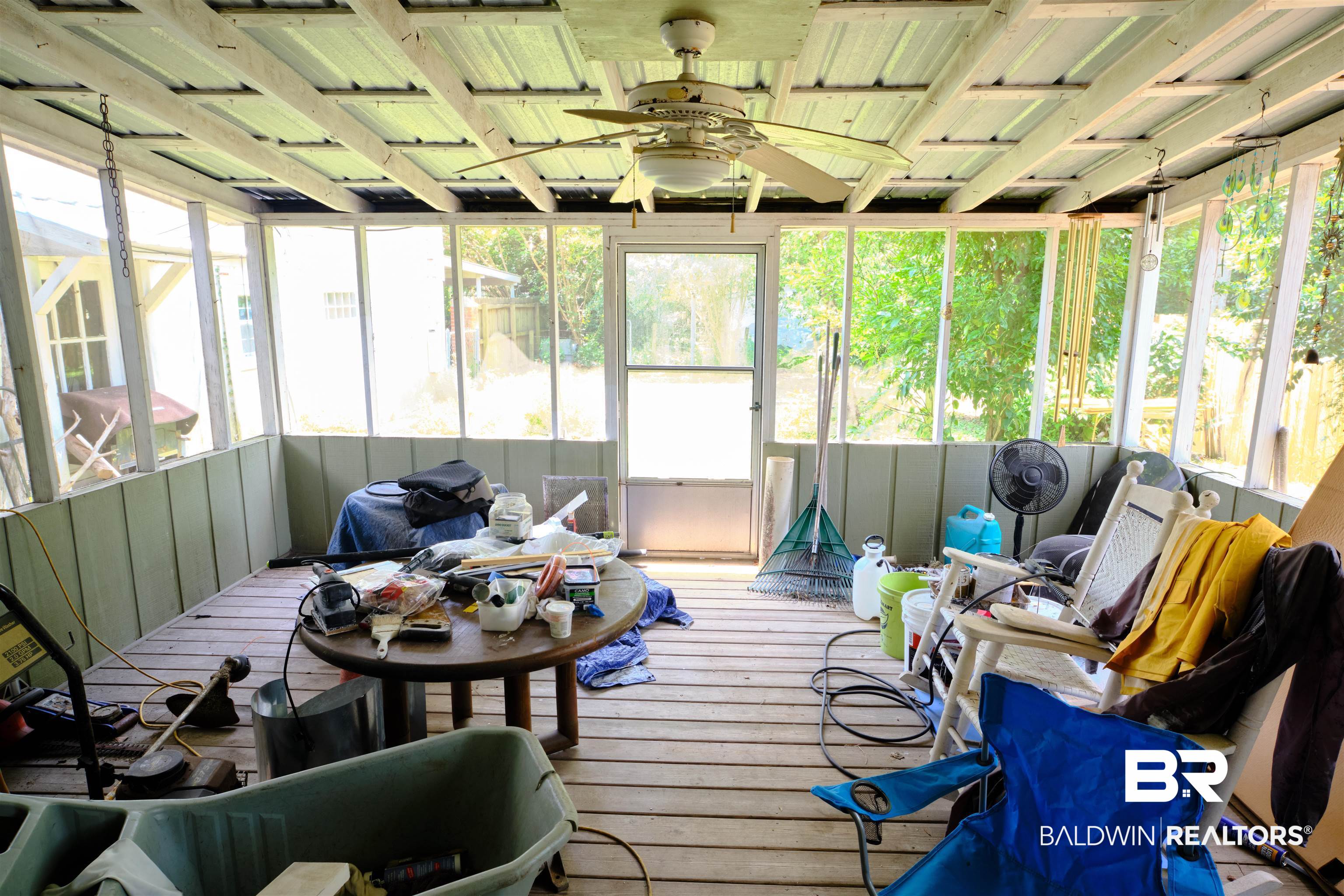 101 West Horner Street Atmore, AL 36502 - Photo 23 of 38 Sunroom with plenty of natural light and ceiling fan