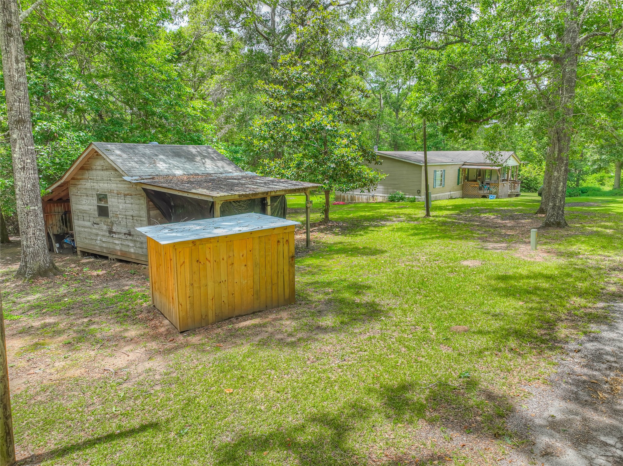 657 Parrish Road Livingston, TX 77351 - Photo 5 of 47 a view of a backyard with swimming pool