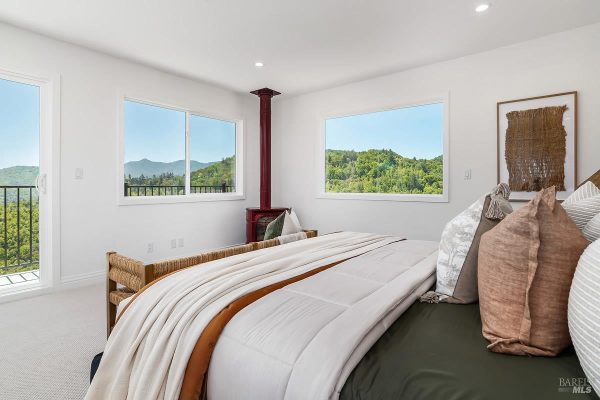 500 Iron Springs Road Fairfax, CA 94930 - Photo 16 of 51 Large primary suite with Mt. Tam views