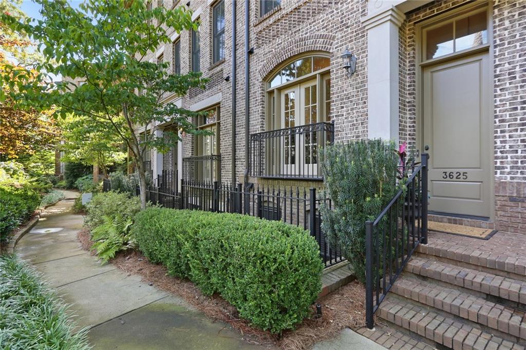 3625 Habersham Road Northwest, Unit 40 Atlanta, GA 30305 - Photo 1 of 1 Private entry with beautiful landscaping and pedestrian gate to Habersham ouside your front door!