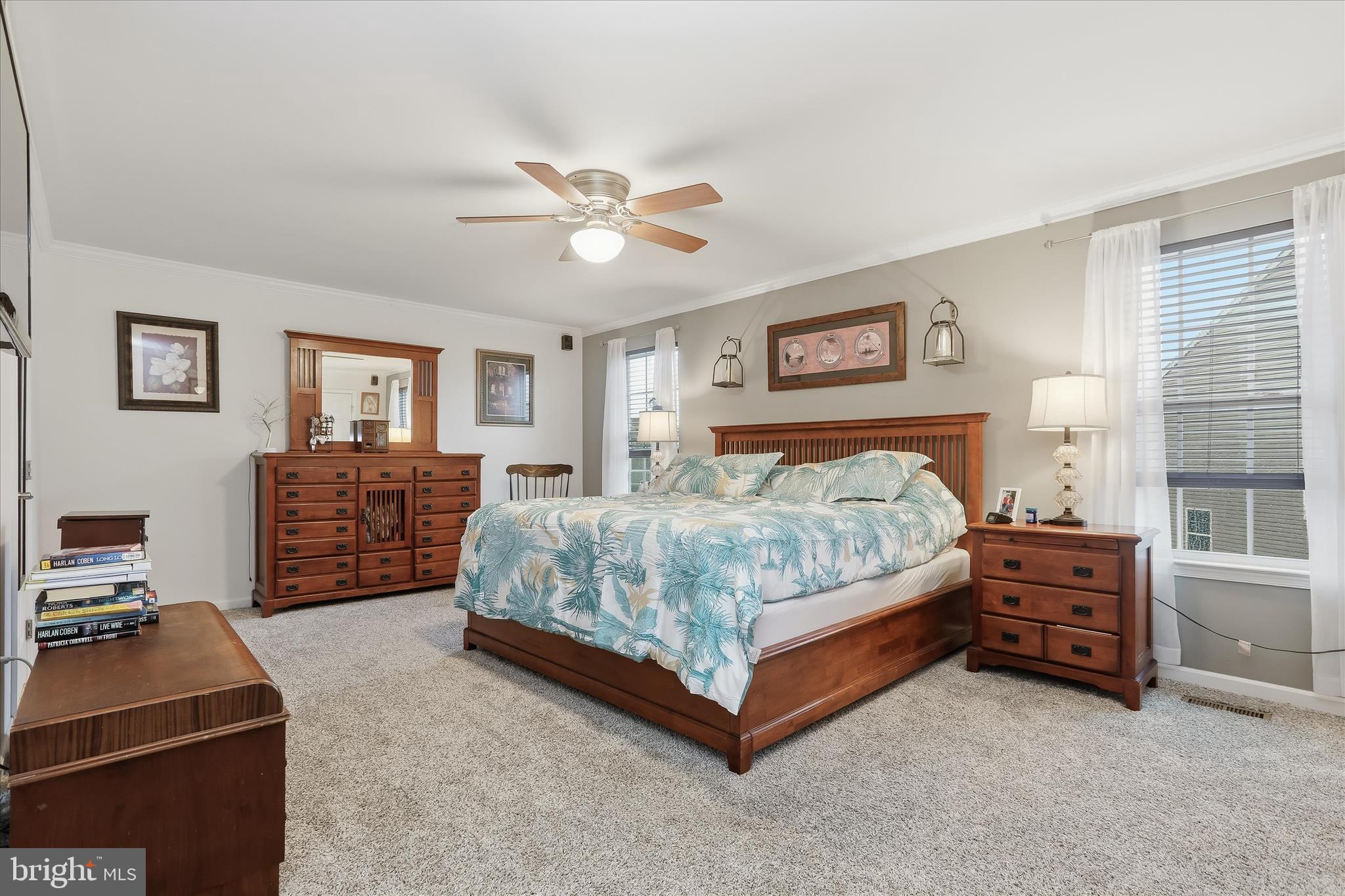2760 Quantim Court Manchester, MD 21102 - Photo 17 of 33 a bedroom with a bed and a chandelier