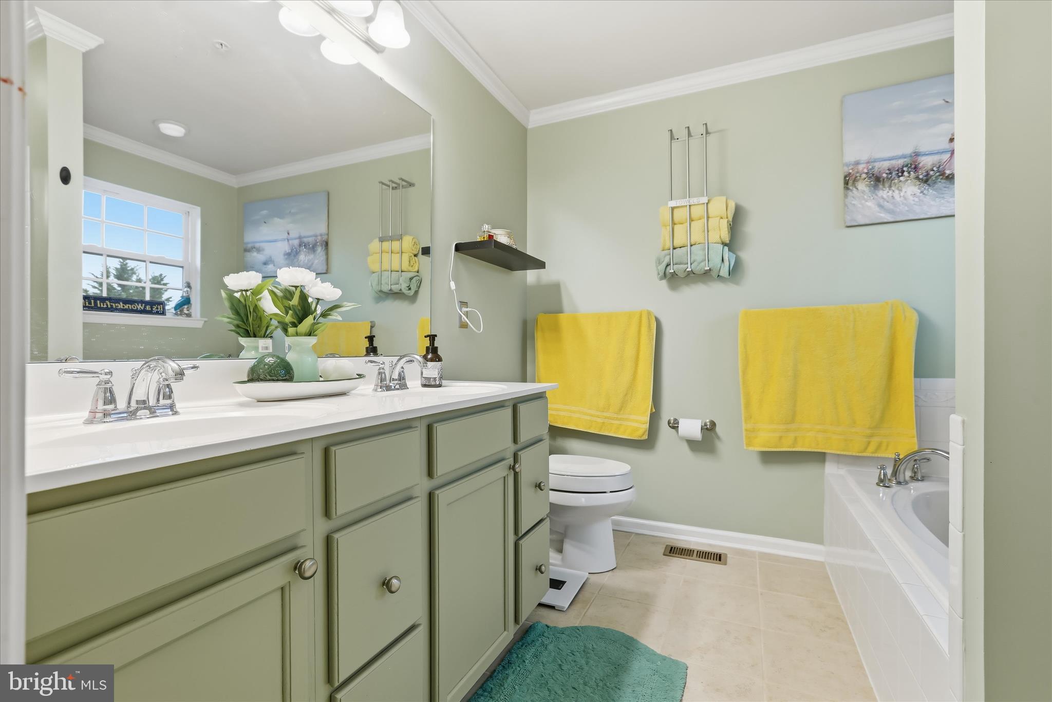 2760 Quantim Court Manchester, MD 21102 - Photo 18 of 33 a bathroom with a granite countertop sink and a mirror