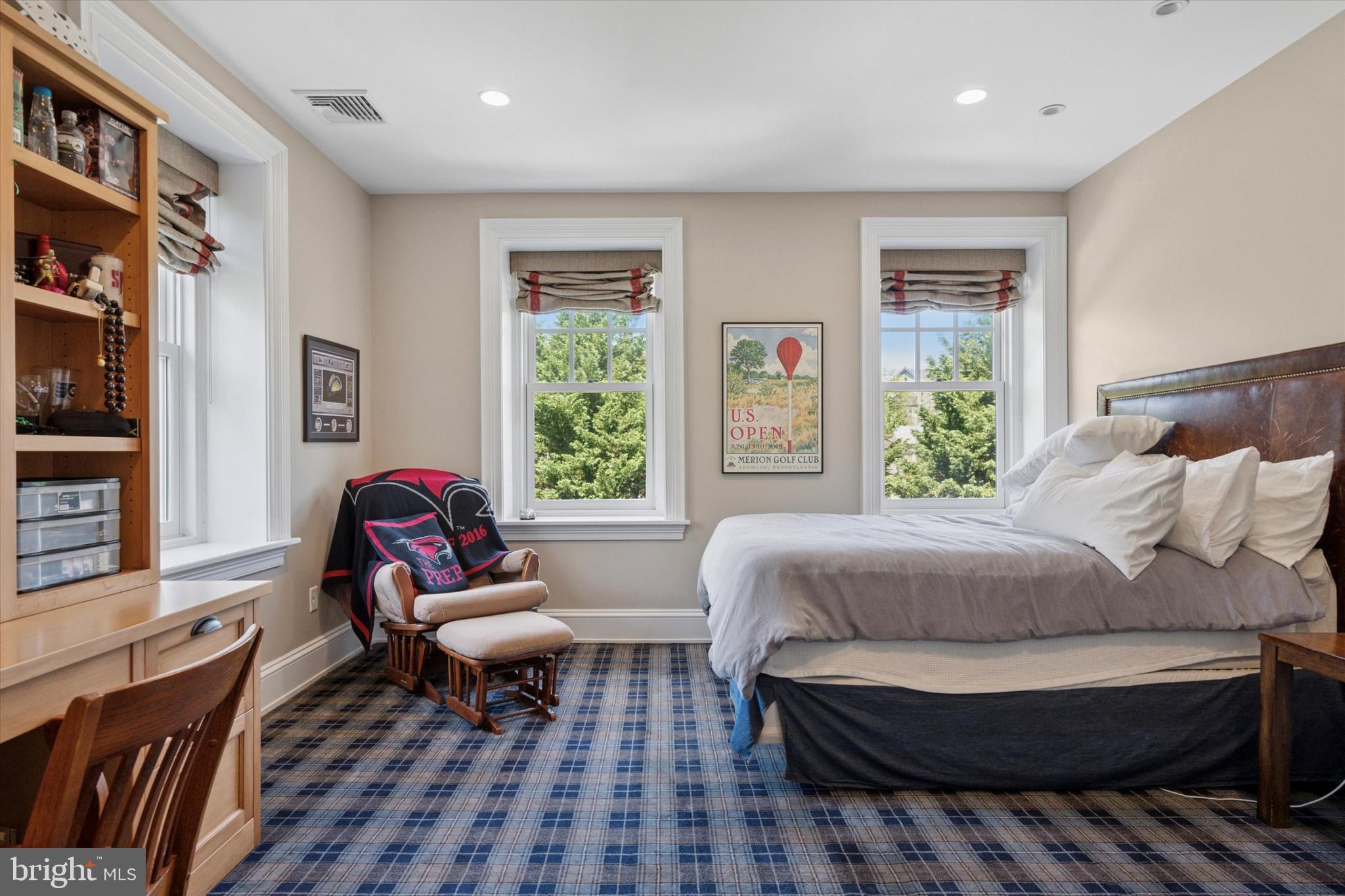 281 Winding Way Merion Station, PA 19066 - Photo 30 of 52 a bedroom with a bed wooden floor and window