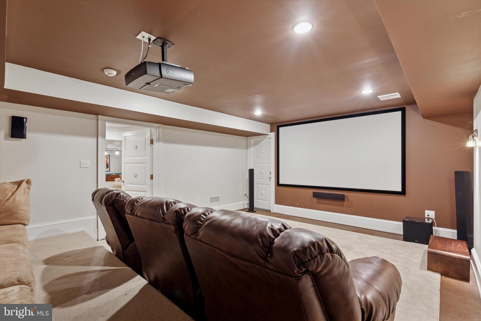 281 Winding Way Merion Station, PA 19066 - Photo 34 of 52 a projector room with couch