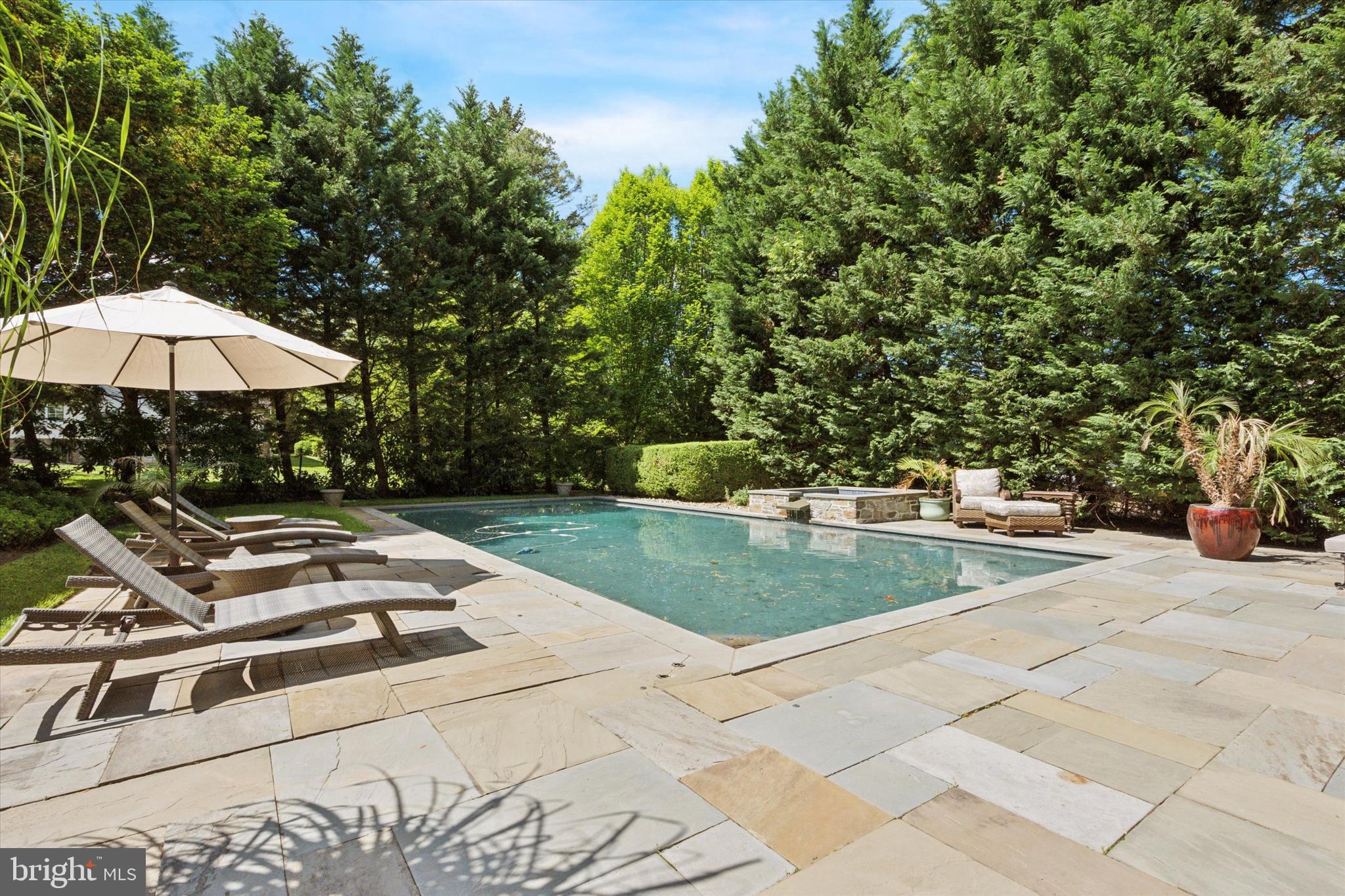 281 Winding Way Merion Station, PA 19066 - Photo 35 of 52 a view of a patio with chairs and a small yard