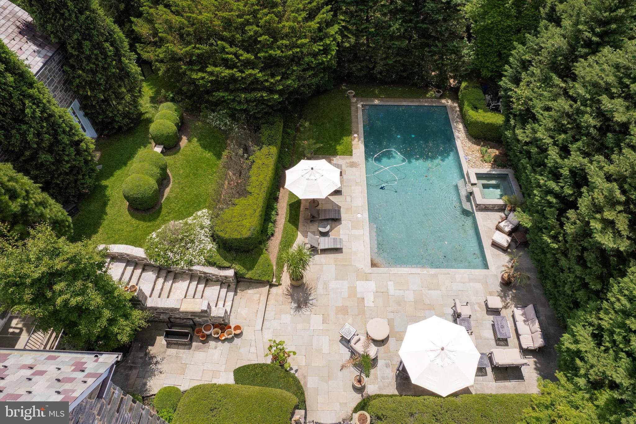 281 Winding Way Merion Station, PA 19066 - Photo 45 of 52 aerial view of a house having patio