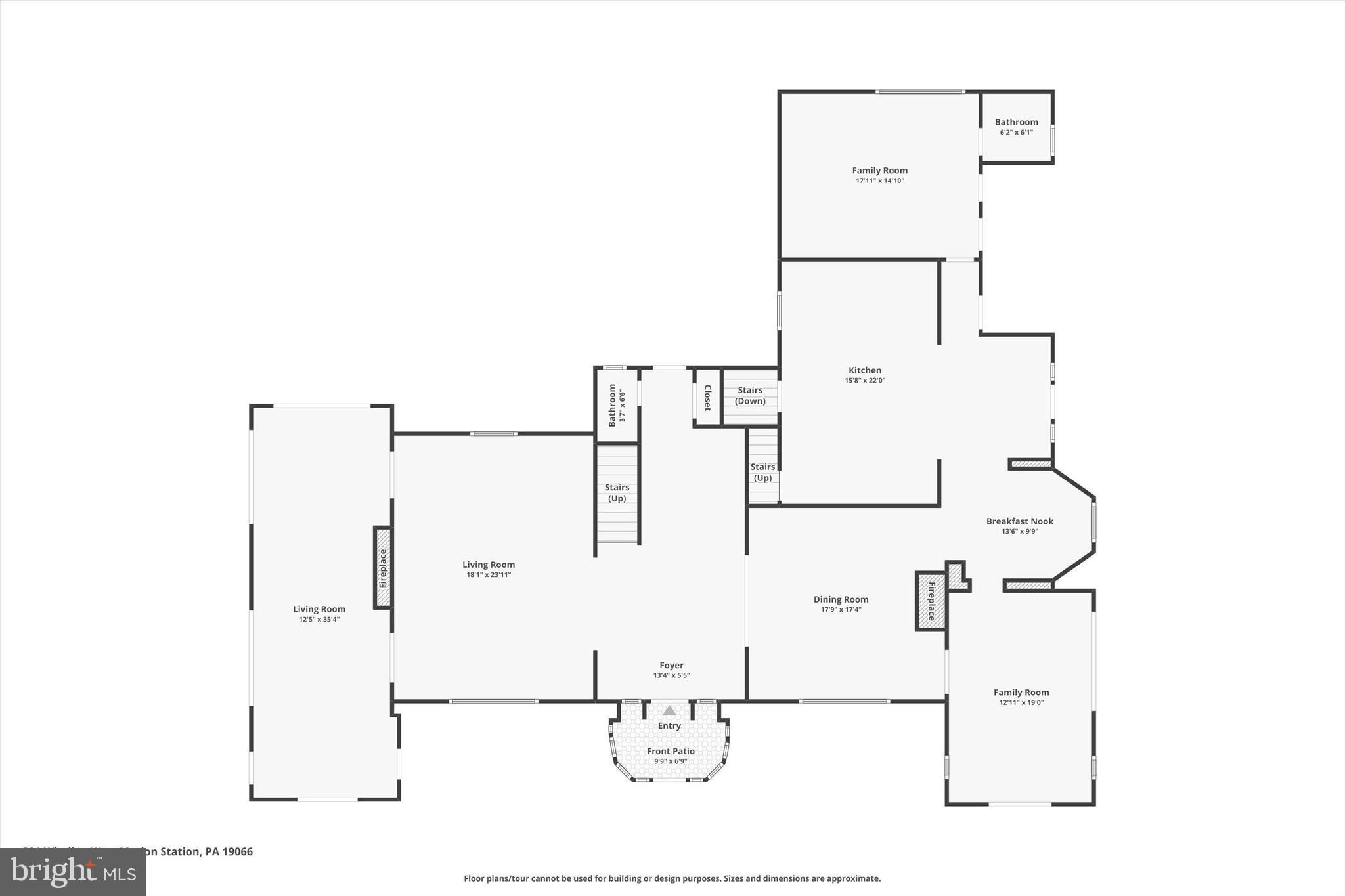 281 Winding Way Merion Station, PA 19066 - Photo 50 of 52 a picture of floor plan