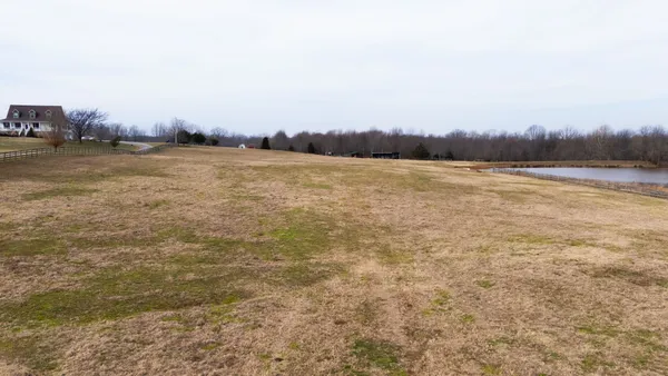 a view of a lake with houses