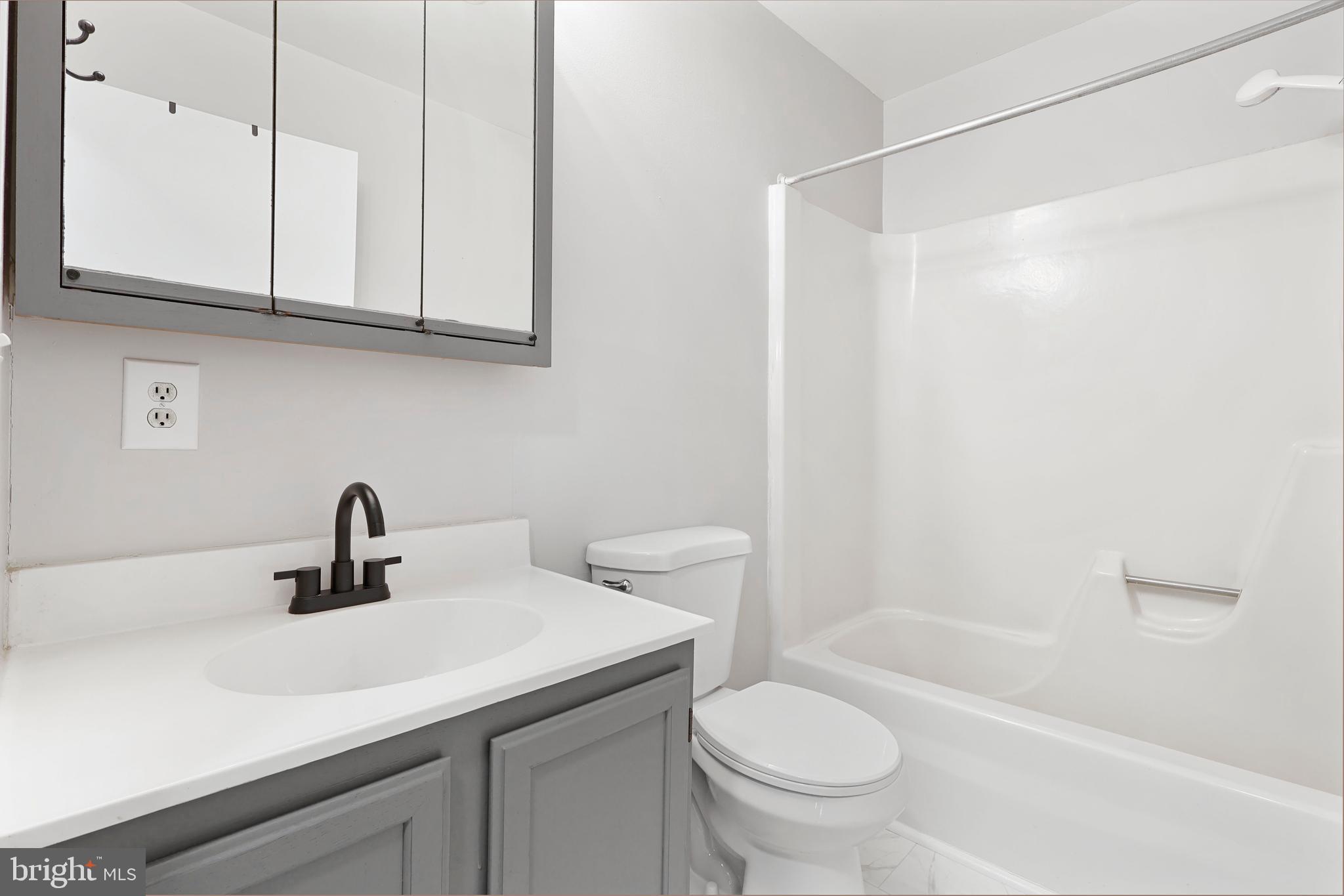 15366 Black Hill Road Rixeyville, VA 22737 - Photo 28 of 35 a bathroom with a sink a toilet and shower