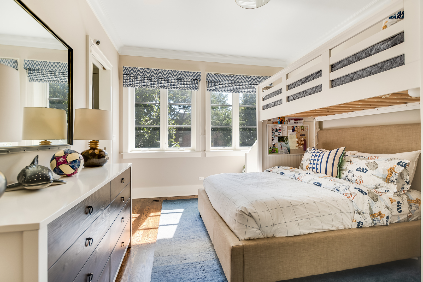 1480 West Grace Street Chicago, IL 60613 - Photo 25 of 41 a bedroom with a bed and a large window with the outer view