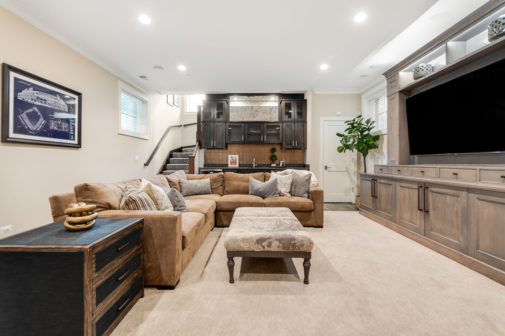 1480 West Grace Street Chicago, IL 60613 - Photo 34 of 41 a living room with furniture and a flat screen tv