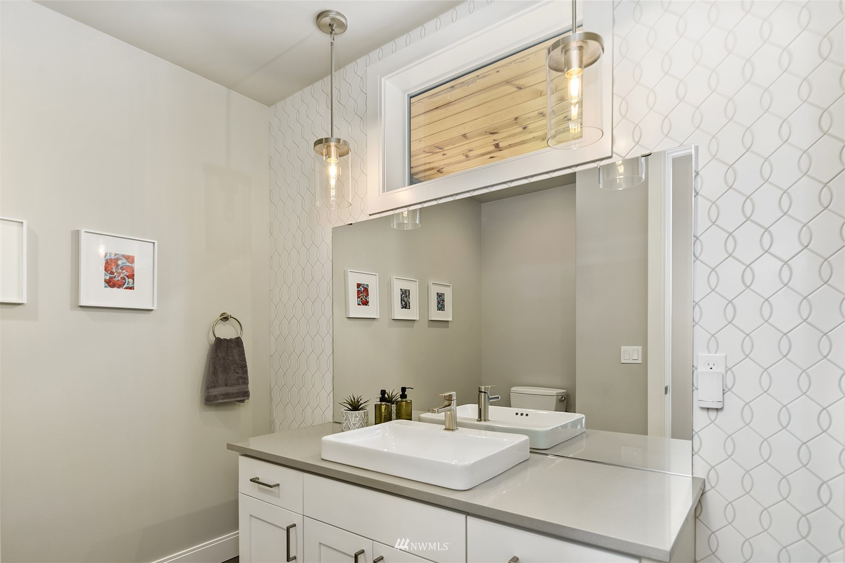 236 234th Place Southeast Bothell, WA 98021 - Photo 5 of 39 a bathroom with a sink and a mirror
