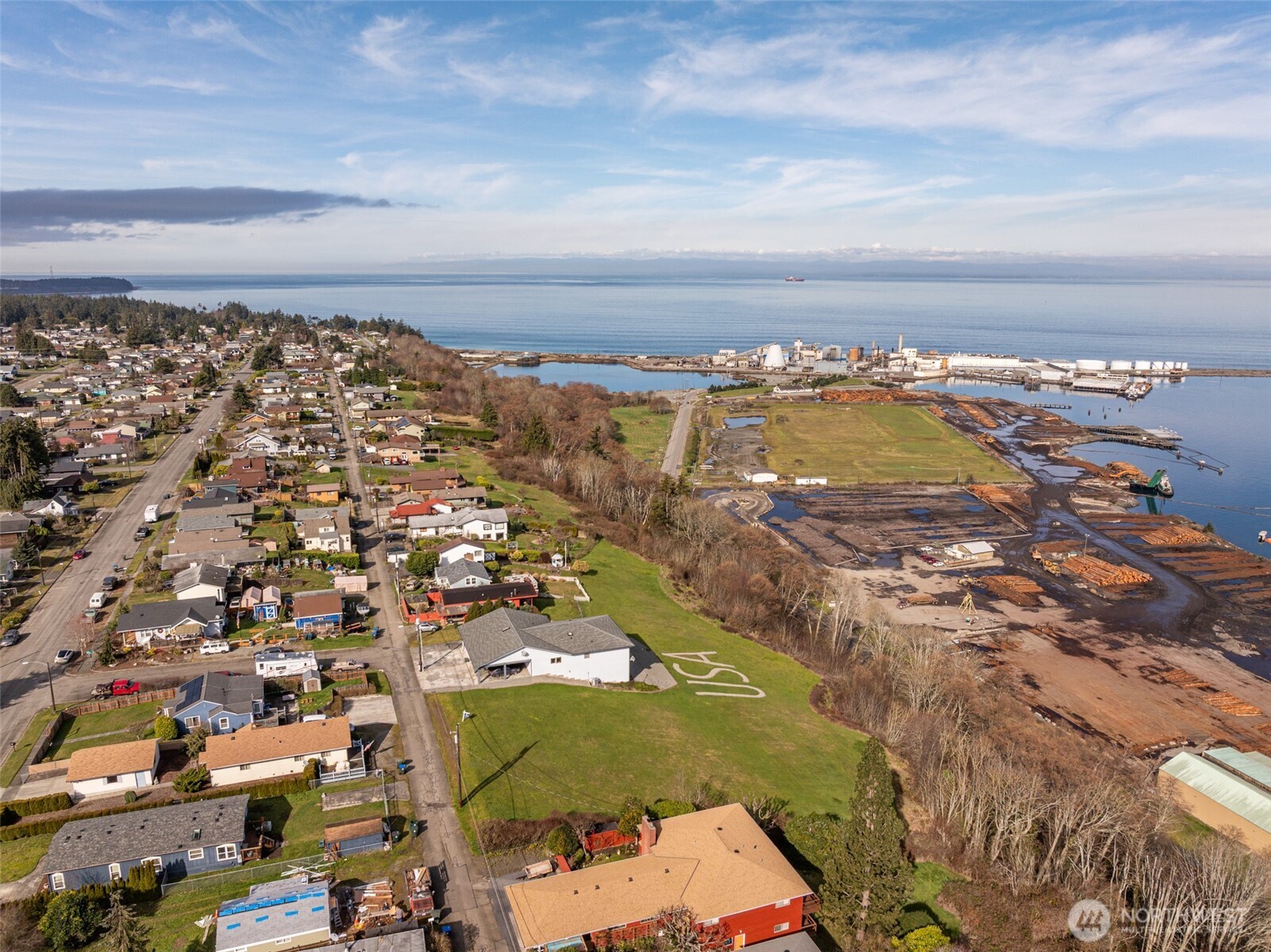 999 West 4th Street Port Angeles, WA 98363 - Photo 10 of 22 an aerial view of residential building and lake
