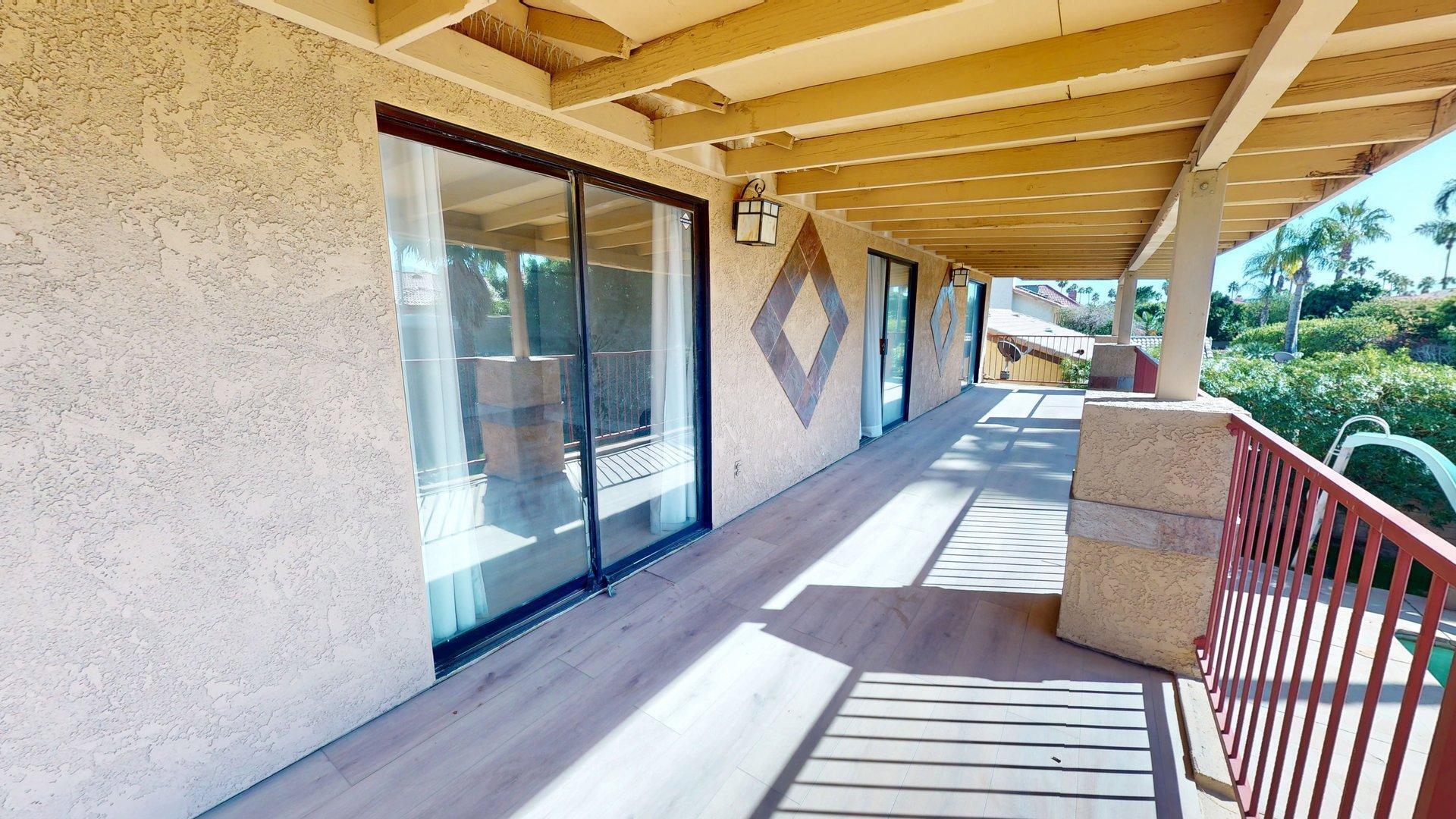 68645 Panorama Road Cathedral City, CA 92234 - Photo 30 of 35 a view of balcony with wooden floor