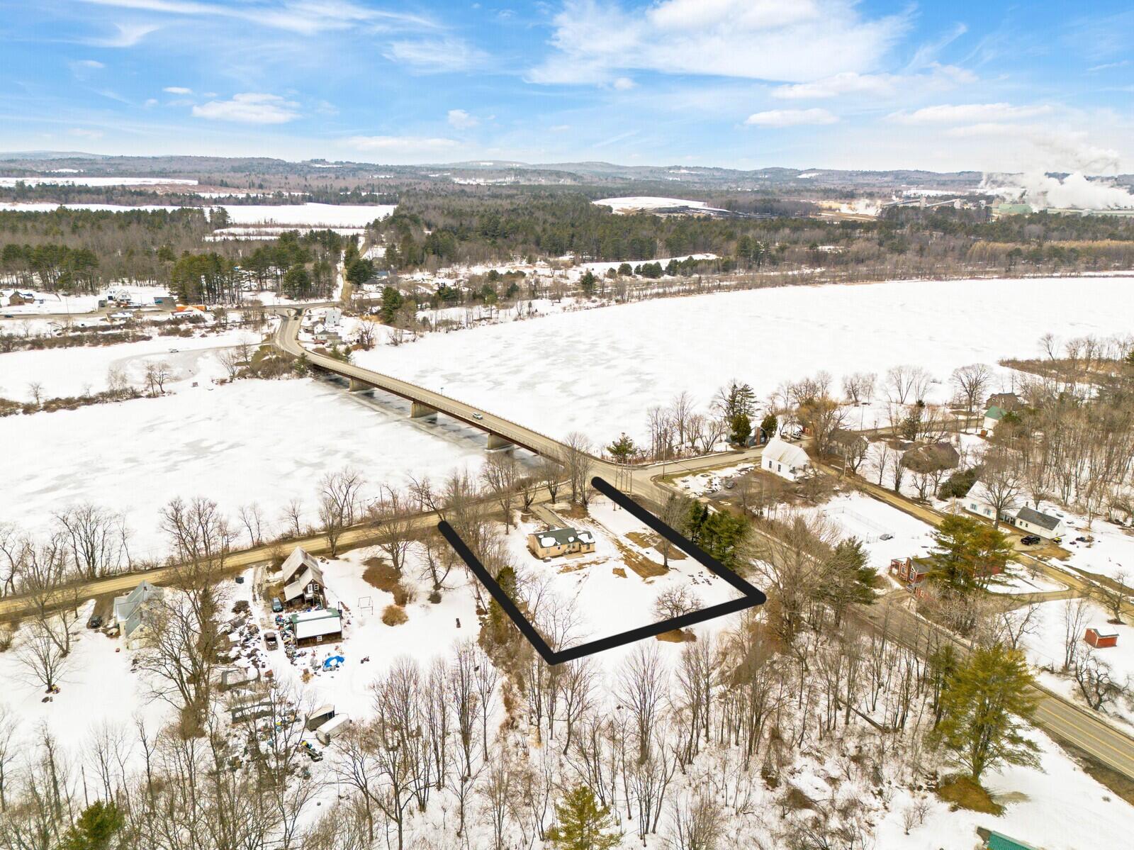 1655 River Road Clinton, ME 04927 - Photo 26 of 29 26 Aerial Kennebec river views