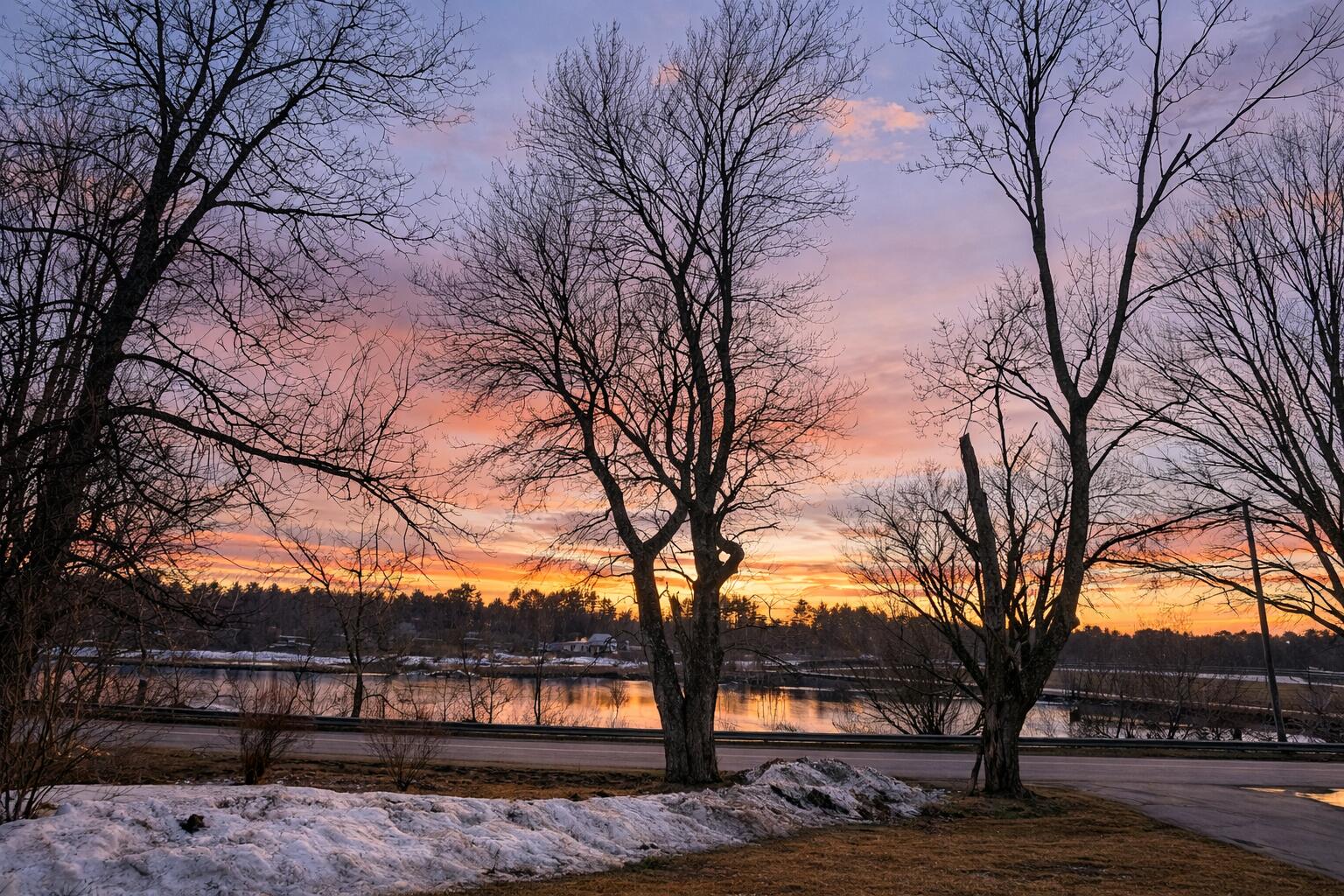 1655 River Road Clinton, ME 04927 - Photo 28 of 29 28 Sunset view across the street