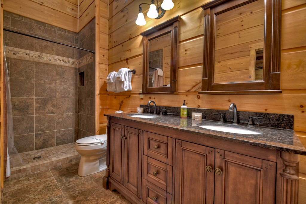 602 Laurel Creek Trail Blue Ridge, GA 30513 - Photo 37 of 53 lower level bar/kitchenette