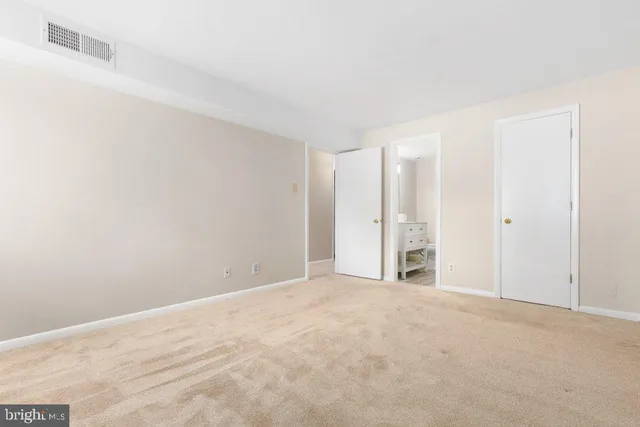 a view of an empty room