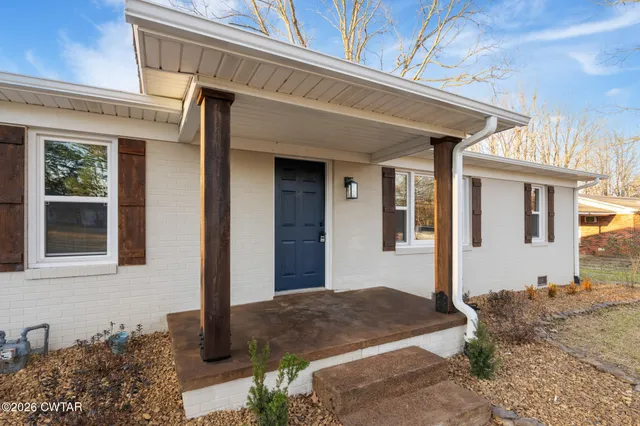 a front view of a house