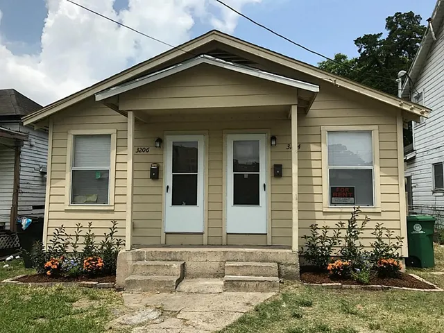 a front view of a house