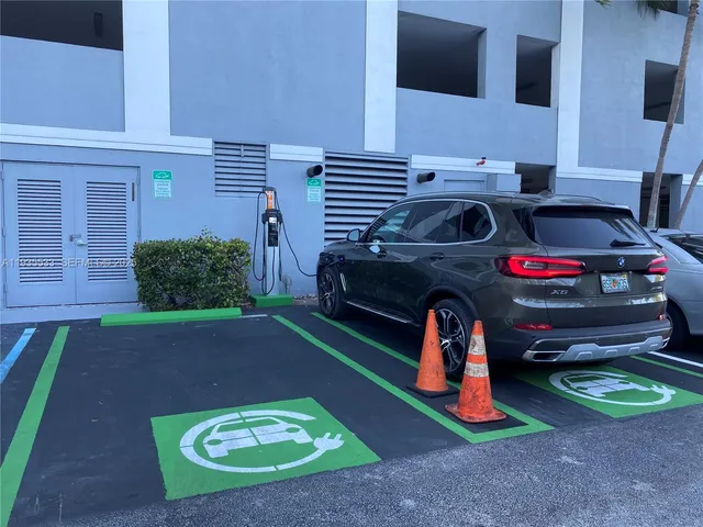 a view of a storage room with racks