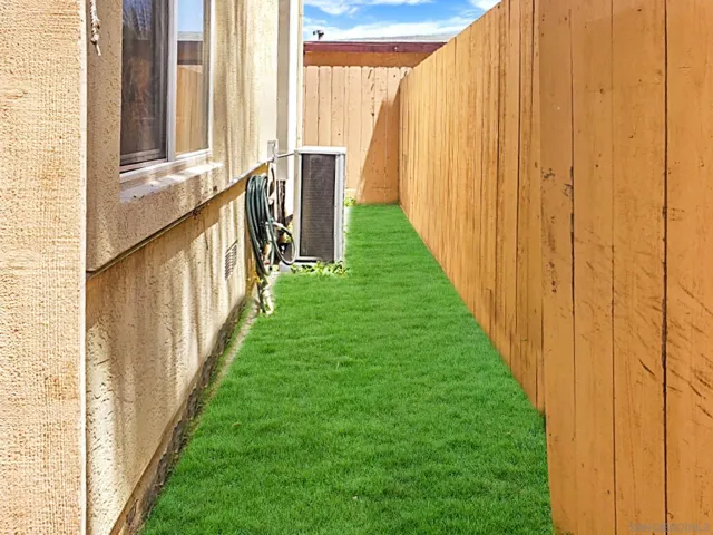 a view of an entryway with garden
