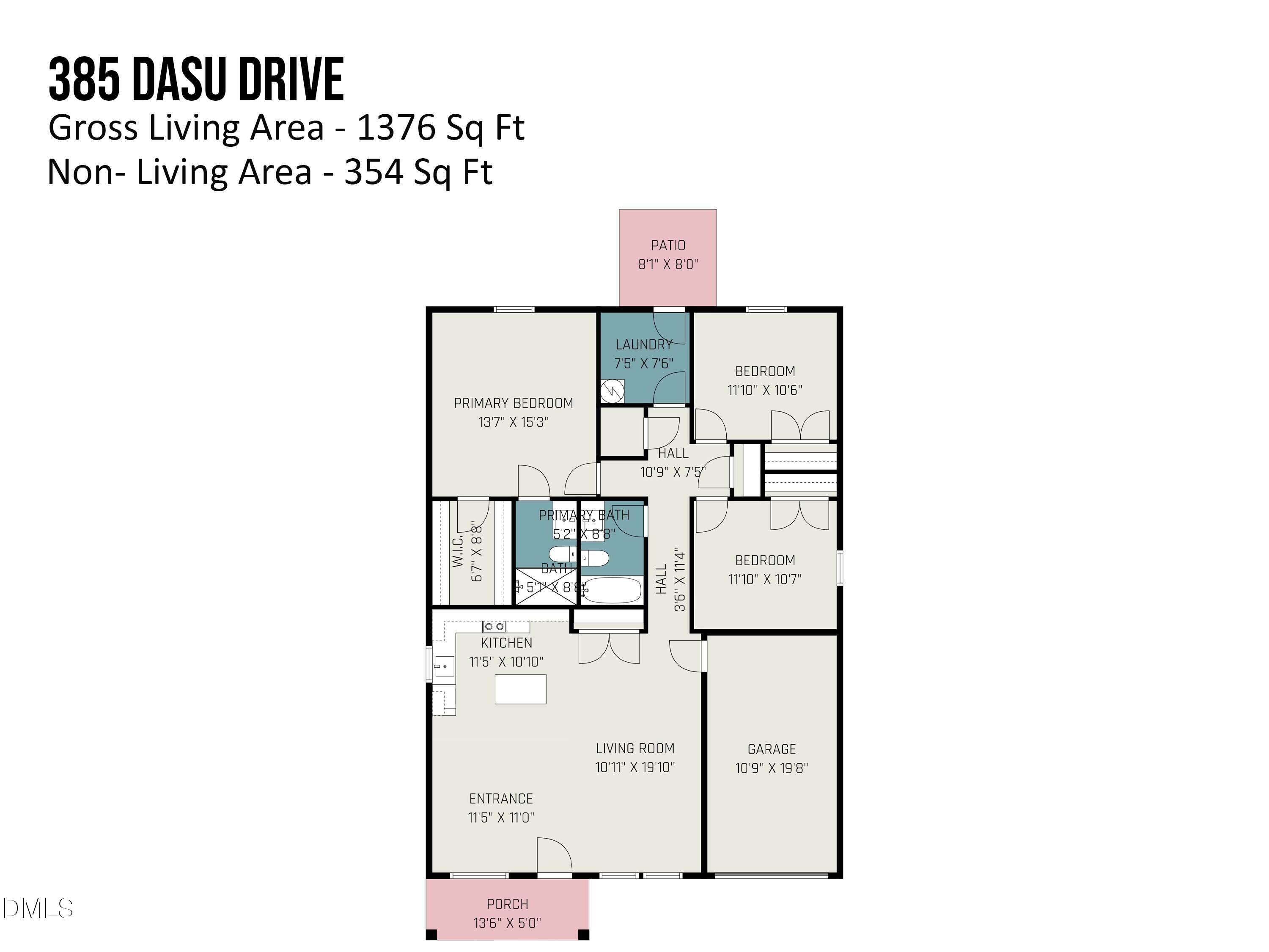 385 Dasu Drive, Unit 1 Clayton, NC 27520 - Photo 11 of 17 a picture of a floor plan